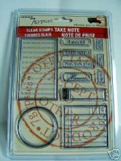 Clear Acrylic Family Travel Take Note 7 GYPSIES STAMPS  