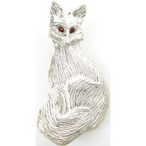  Fox Pin Pendant Combination in sterling silver with 2mm 