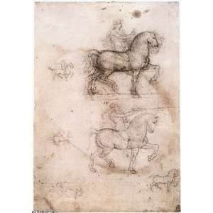   Da Vinci   32 x 46 inches   Equestrian monument