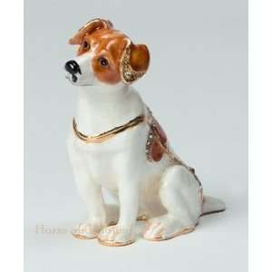  Jack Russell Figurine Box: Home & Kitchen