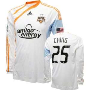  Brian Ching Game Used Jersey Houston Dynamo #25 Long 