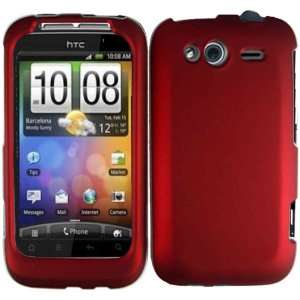  Red Hard Case Cover for HTC Wildfire S: Cell Phones 