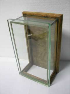 Vintage Handmade Tabletop Small Showcase Glass Display Case  