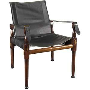  British Imperial Army Leather Chair: Home & Kitchen