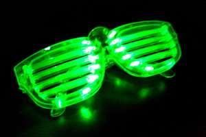 Party Rock Shuffle LMFAO Slotted Shutter LED Flashing Shades Light Up 