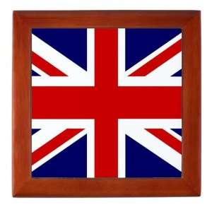    Keepsake Box Mahogany British English Flag HD 