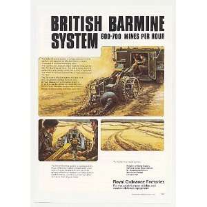  1980 Royal Ordnance Factories British Barmine System Print 