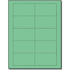   Cards, 110lb Index Green   25 Sheets / 250 Business Cards: Office