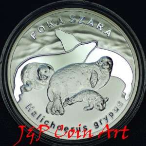 2007 Coin of Poland Silver 20zl Grey seal ( FOKA )  