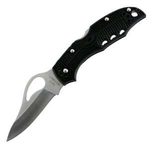  Spyderco   Meadowlark, Black FRN Handle, Plain Sports 