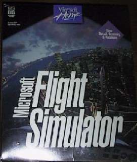 MICROSOFT FLIGHT SIMULATOR 5.1 NEW SEALED MS DOS WINDOW  