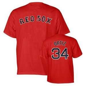   Sox) Youth Name and Number T Shirt (Red, Small)