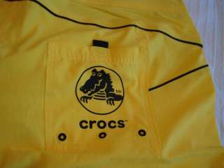 CROCS Mens Swimwear Swimsuit Shorts NWT  XL Yellow  