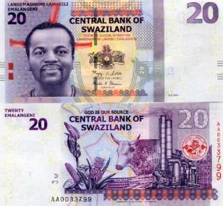 SWAZILAND 10 20 50 Emalangeni 2010 (2011) UNC set 3 pcs  