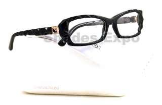 NEW Daniel Swarovski Eyeglasses SW 5007 BLACK 001 ALCHEMY AUTH  