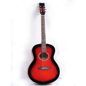  Glen Burton The Standard Redburst Acoustic Guitar Musical 