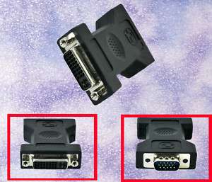 VGA SVGA Male to DVI I Female Video Converter Adapter  