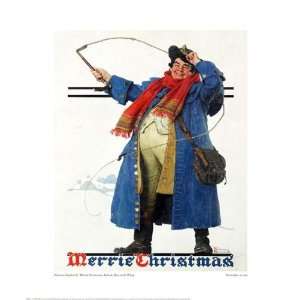 Norman Rockwell   Merrie Christmas: Robust Man With Whip 