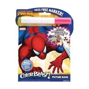   Marvel Spider Man Mess Free Invisible Ink Coloring Books: Toys & Games
