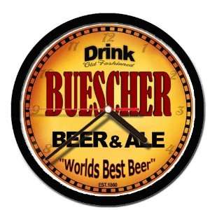  BUESCHER beer and ale cerveza wall clock 