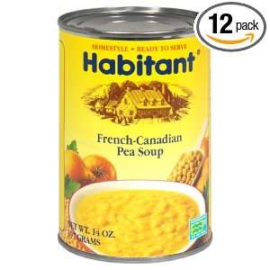 Campbells Habitant Yellow Pea Soup, 14 ounces (Pack of12):  