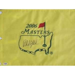  Phil Mickelson Signed 2006 Masters Flag Autographed PSA 