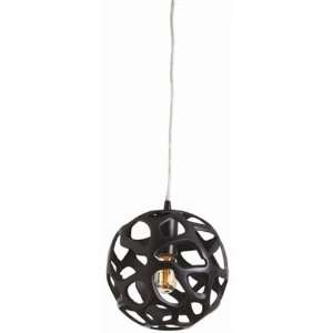 Arteriors 46601   Small Oxidized Iron Pendant   1 Light   Black Finish 