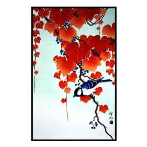   Japanese Artist Ohara Shosons Ivy and Buntings Arts, Crafts & Sewing