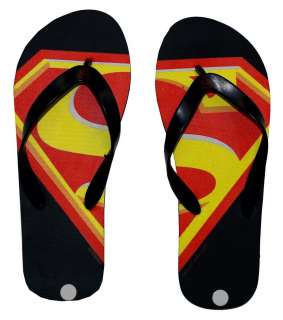 Superman Logo DC Comics Superhero Flip Flops Sandals  