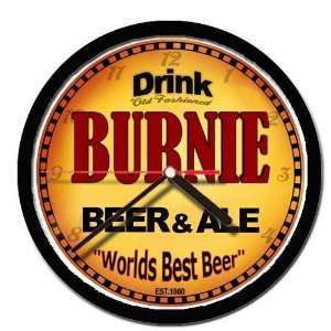  BURNIE beer and ale cerveza wall clock: Everything Else