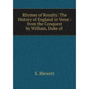 The History of England in Verse  from the Conquest by William, Duke 