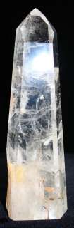 SUPER CLEAR NATURAL CRYSTAL POINT/W RED MINERAL CP 76  