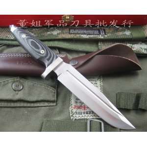   micarta handle survival hunting fixed knife 59hrc: Home Improvement
