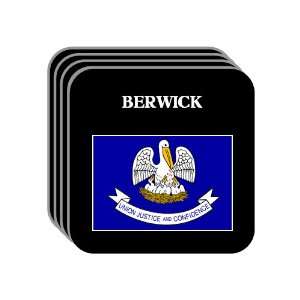  US State Flag   BERWICK, Louisiana (LA) Set of 4 Mini 