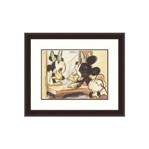 Disney Framed Art Mickeys Surprise Party 1939 Kids:  Home 