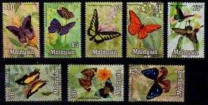 MALAYSIA 1970 BUTTERFLIES COMPLETE SET to $10 LH MINT  