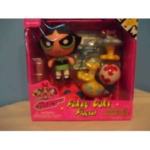  Powerpuff Girls Buttercup with Enemy Alley Playset: Toys 