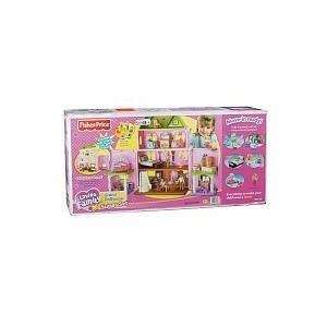    Loving Family Twin Time Grand Dollhouse Superset!: Toys & Games