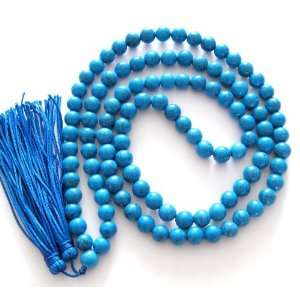  108 Howlite Turquoise Beads Tibetan Buddhist Prayer Japa 