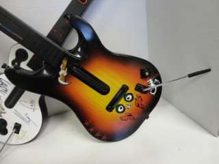   of 2 Guitar Hero Guitar Controller Wireless Les Paul Sunburst XBOX 360