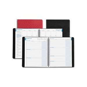  Weekly/Monthly Planner, 2PPW, 7 1/4x9, Red: Office 