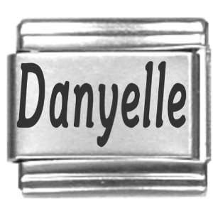  Danyelle Purple Heart Laser Name Italian Charm Link 