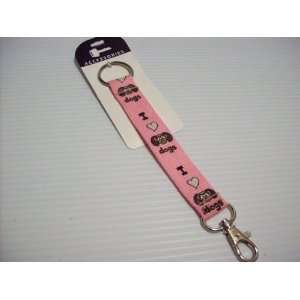  Pink I Love Dogs Key Chain 