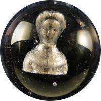 BB Marbles (SAB33) Jenny Lind Sulphide 1 5/16 Polished  