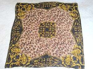   Brown Gold Cheetah Leapard Paisley with Chain design Gorgeous  