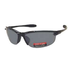 SunSport Sunglasses SportsWrap Half Rim TR90 Memory Plastic Frame 