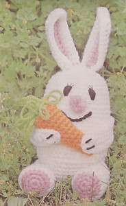 Crochet Pattern ~ RABBIT & CARROT STUFFED ANIMAL ~  