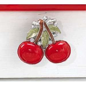   Cherries CHERRY Drawer PULLS cabinet knobs 4 Fruit: Home Improvement