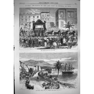  1868 Funeral Procession King Bavaria Nice Des Anglais