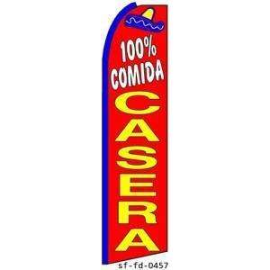  100% Comida Casera Extra Wide Swooper Feather Business 